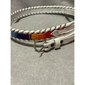 VTG Fisher USA Made Southwest Style Women’s 34”Leather Belt Excellent Condition